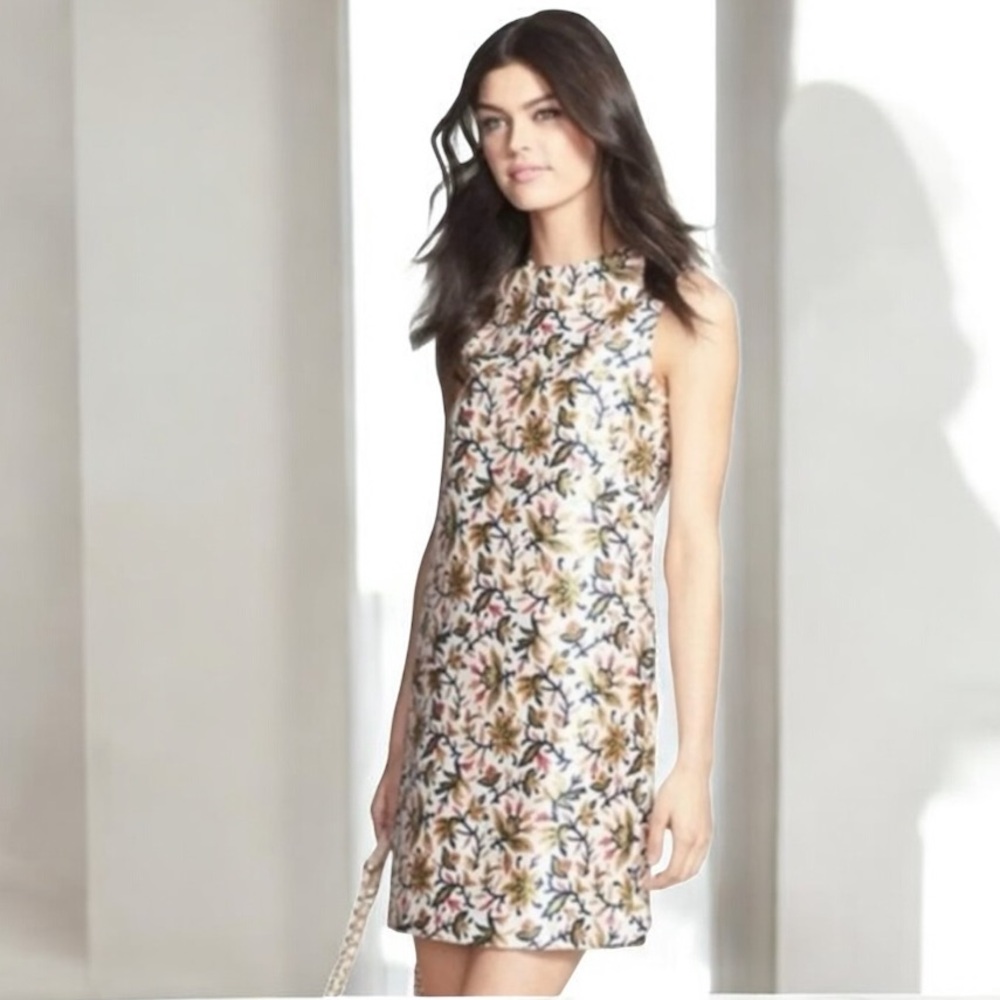 New! TORY BURCH LEILA Silk Print Shift Dress Size 6